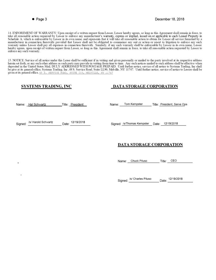(STI LEASE DSC003 - 10.8 PAGE 3)